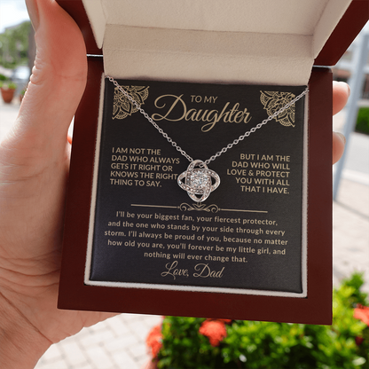 To My Daughter Necklace – Forever My Little Girl | Gift from Dad