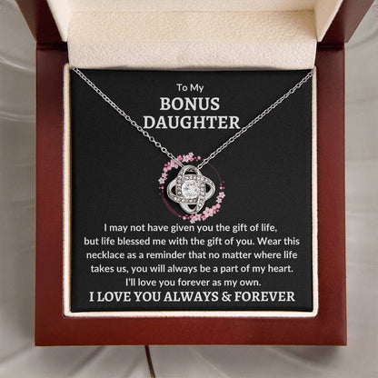 To My Bonus Daughter Necklace – I’ll Love You As My Own ❤️