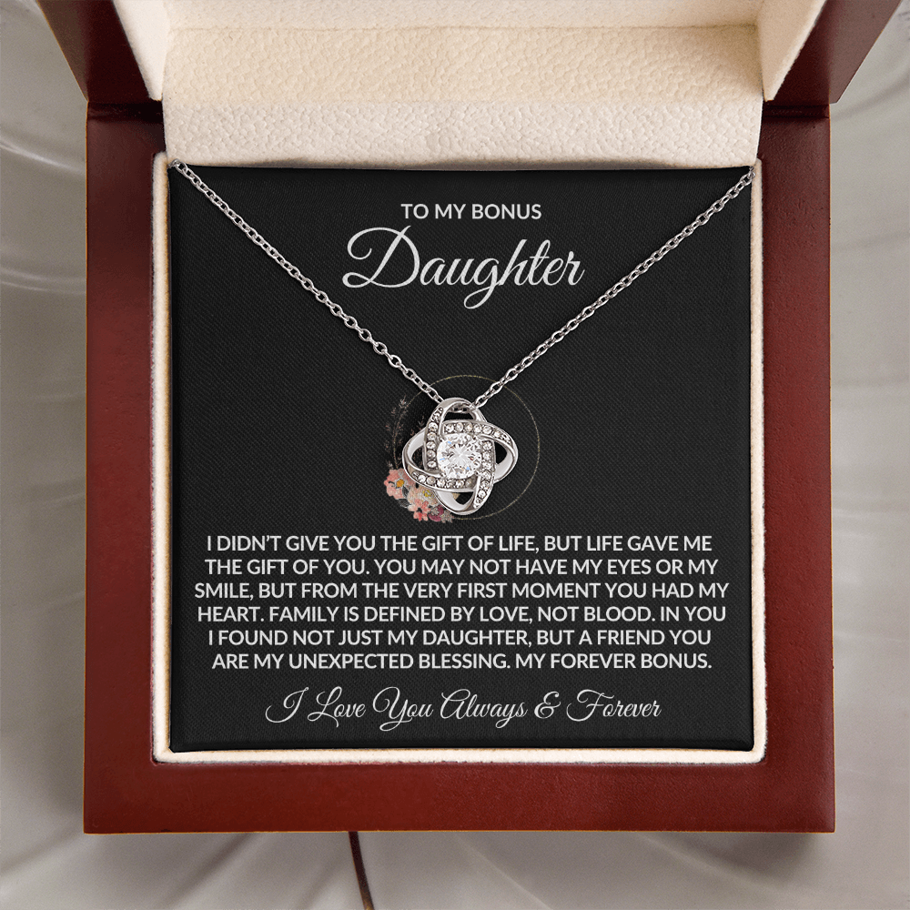 To My Bonus Daughter Necklace - Gift of Life