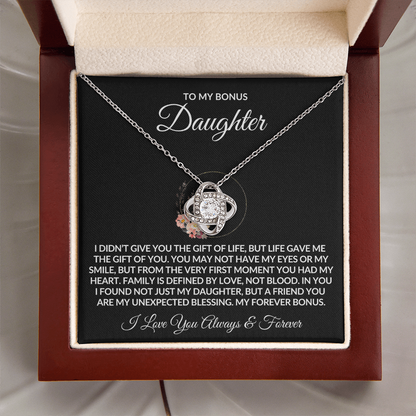 To My Bonus Daughter Necklace - Gift of Life