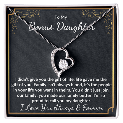To My Bonus Daughter Necklace | The Gift of You
