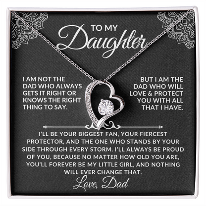 To My Daughter - A Forever Necklace from Dad (w)