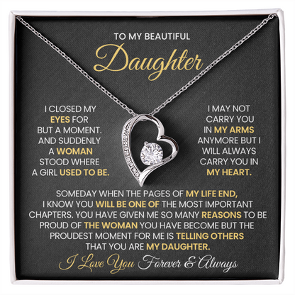 To My Beautiful Daughter - Closed my eyes