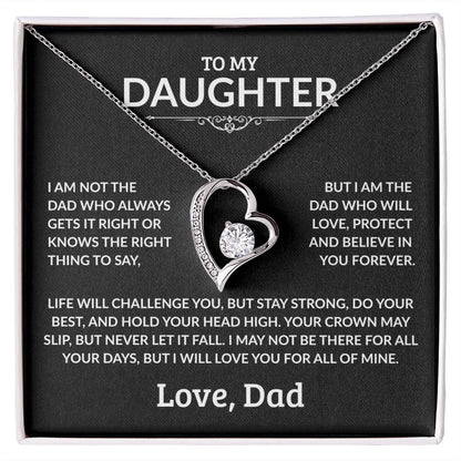To My Daughter Necklace - I Am Not The Dad