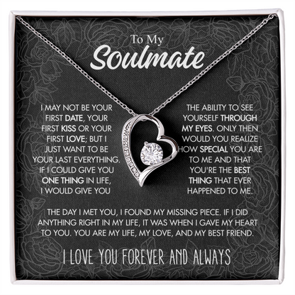 To My Soulmate - "Found My Missing Piece" 14k White Gold Finish / Standard Box Jewelry Giftinum