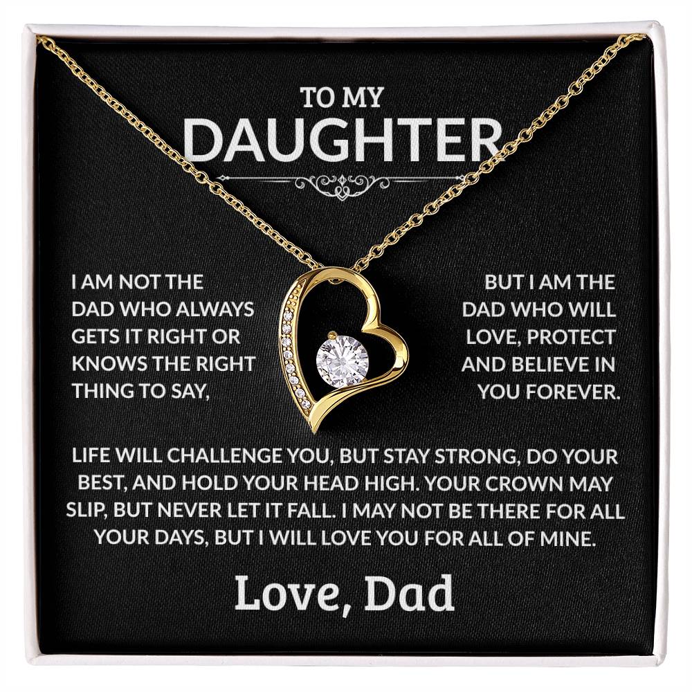 To My Daughter Necklace - I Am Not The Dad