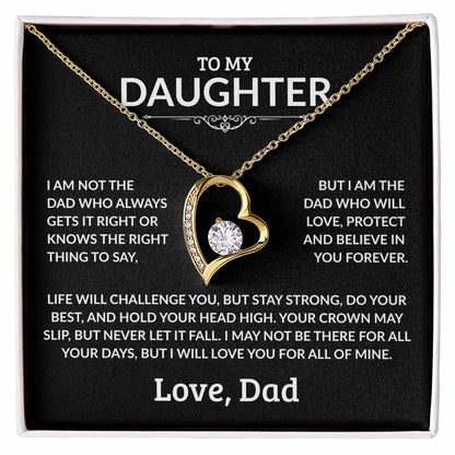 To My Daughter Necklace - I Am Not The Dad