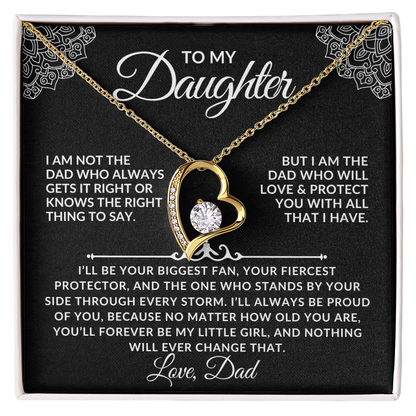 To My Daughter - A Forever Necklace from Dad (w)