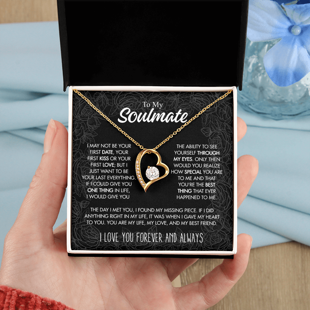 To My Soulmate - "Found My Missing Piece" 14k White Gold Finish / Standard Box Jewelry Giftinum