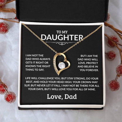To My Daughter Necklace - I Am Not The Dad