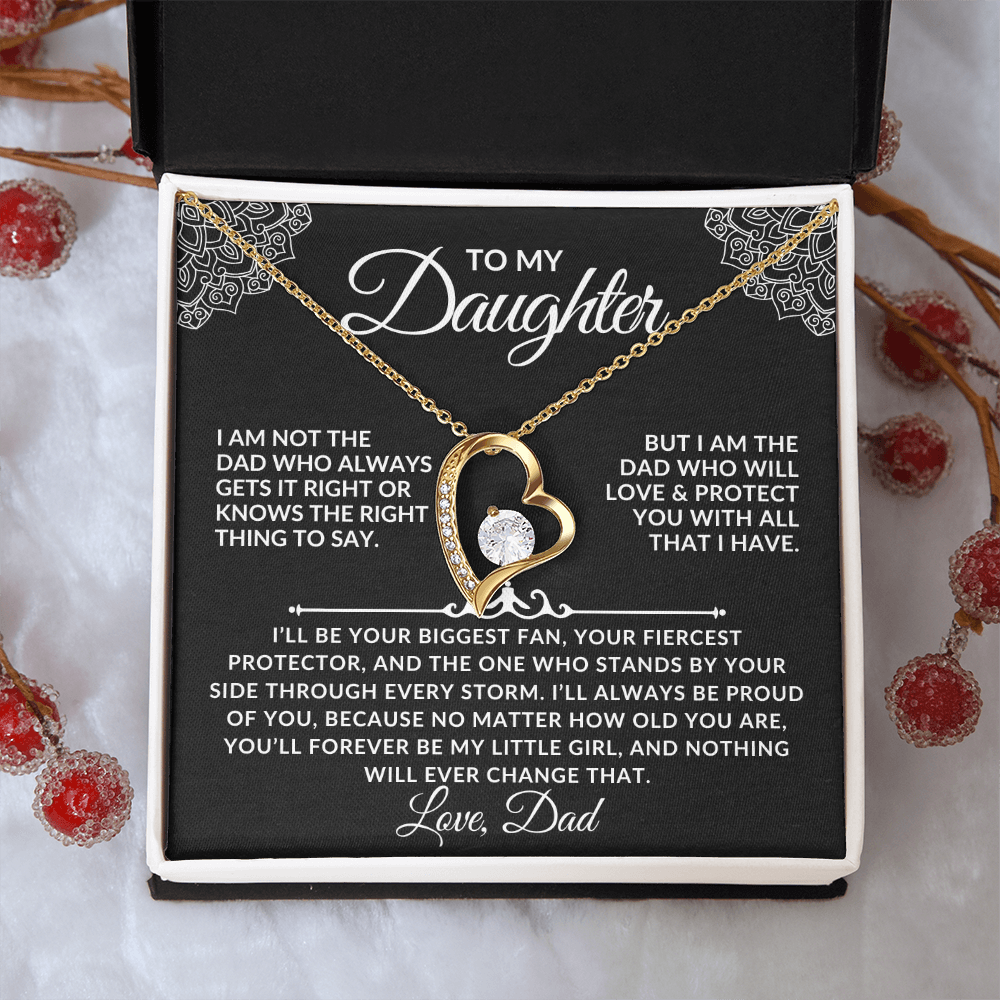 To My Daughter - A Forever Necklace from Dad (w)