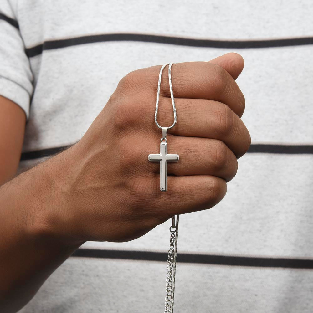 Stand Tall Cross Necklace – Dad’s Daily Reminder.