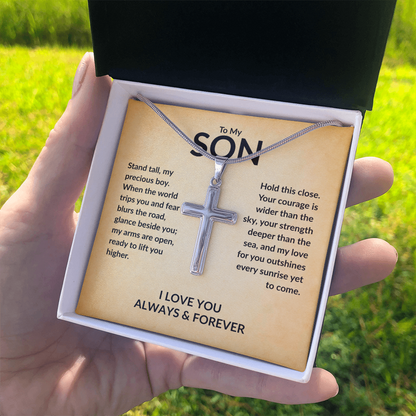 Stand Tall Cross Necklace – Dad’s Daily Reminder.