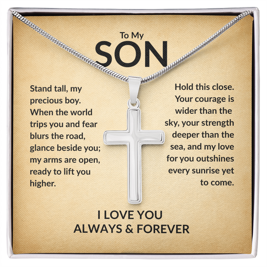 Stand Tall Cross Necklace – Dad’s Daily Reminder.