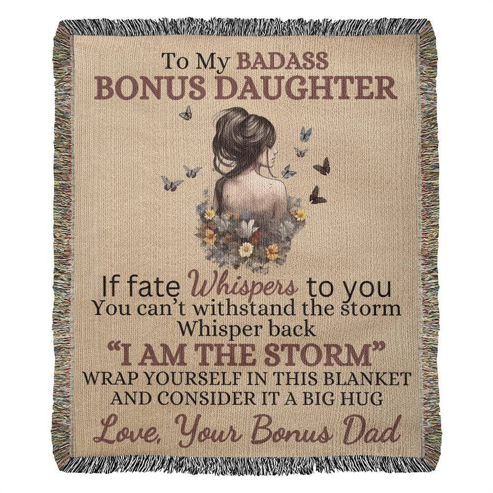 Badass Bonus Daughter Blanket (1) Blankets Giftinum