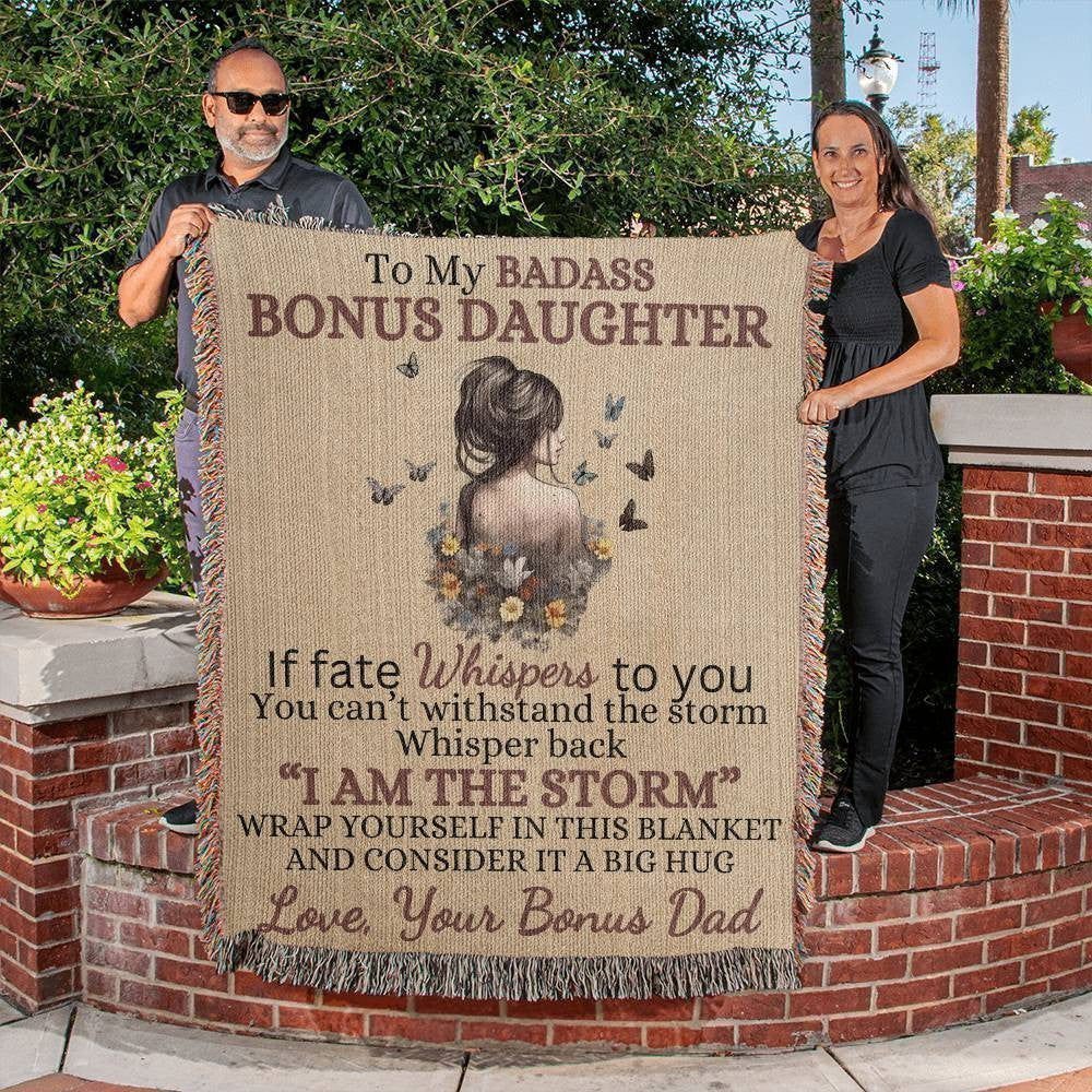 Badass Bonus Daughter Blanket (1) Blankets Giftinum