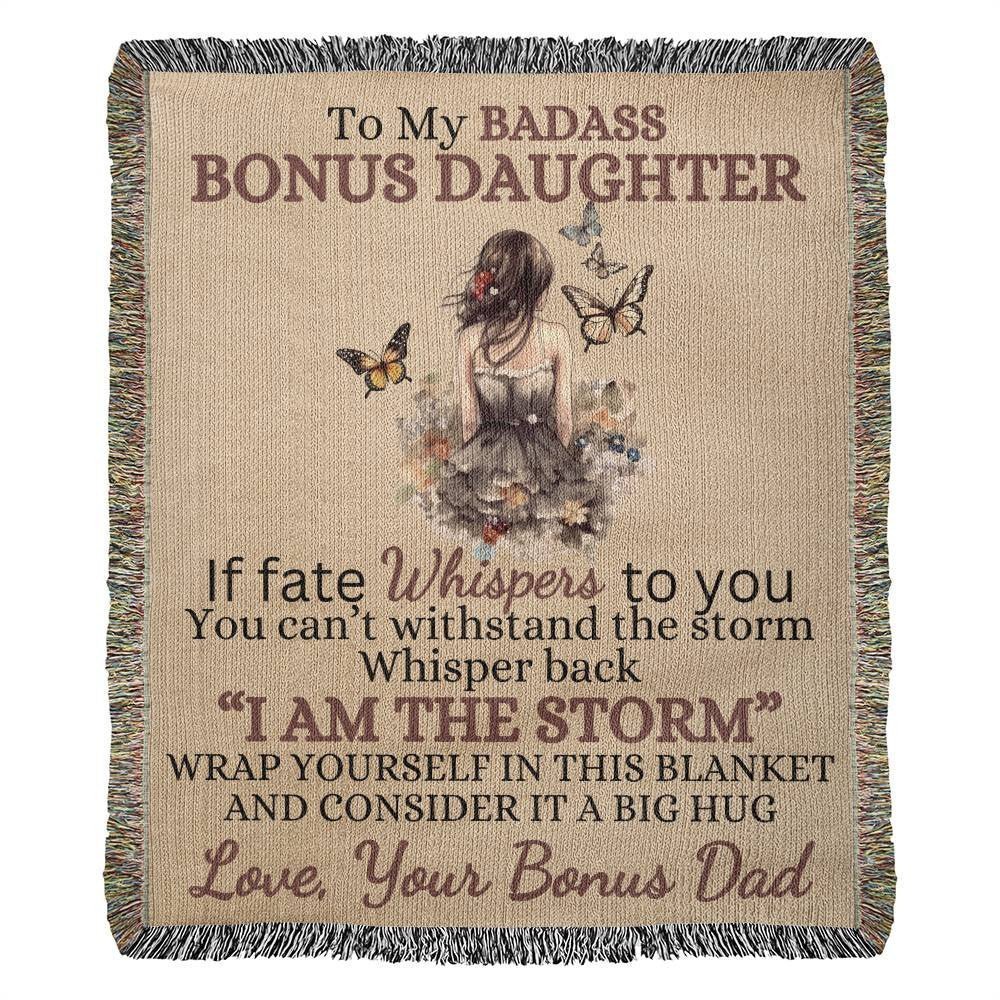 Badass Bonus Daughter Blanket (3) Blankets Giftinum