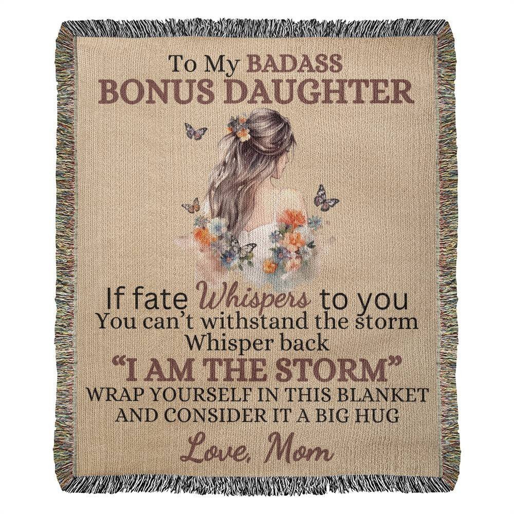 Badass Bonus Daughter Blanket (5) Blankets Giftinum