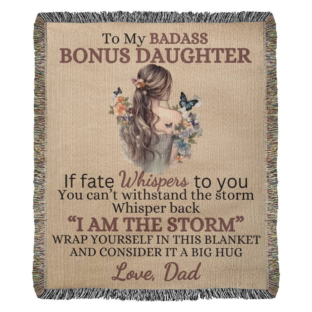 Badass Bonus Daughter Blanket (6) Blankets Giftinum