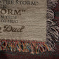 Badass Daughter Love Mom & Dad Woven Blanket - I am the storm - Premium Jewelry - Just $79.99! Shop now at Giftinum