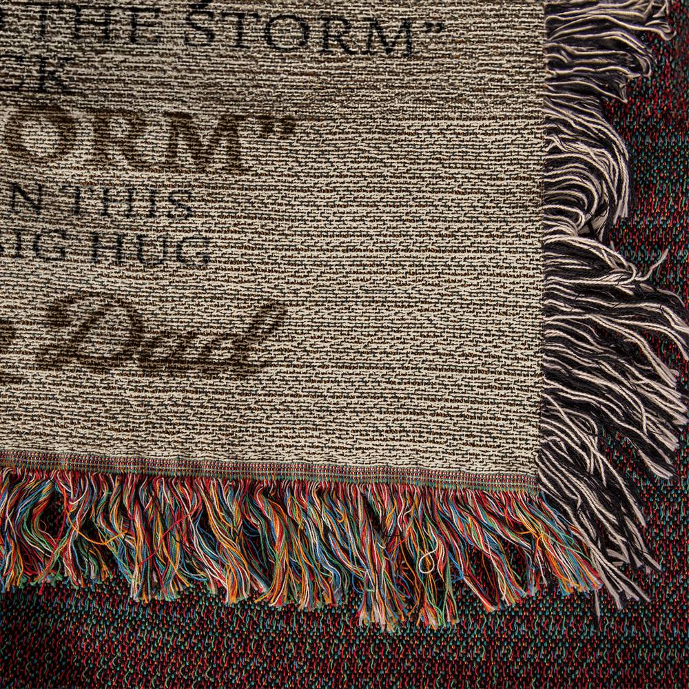 Badass Daughter Love Mom & Dad Woven Blanket - I am the storm - Premium Jewelry - Just $79.99! Shop now at Giftinum