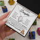 Badass Daughter Necklace | This old lion - w 14k White Gold Finish / Standard Box Jewelry Giftinum