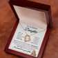 Badass Daughter Necklace | This old lion - w 14k White Gold Finish / Standard Box Jewelry Giftinum