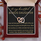Beautiful Bonus Daughter | Gift of You 14k White Gold Finish / Luxury Box Jewelry Giftinum
