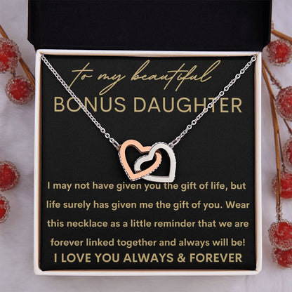 Beautiful Bonus Daughter | Gift of You 14k White Gold Finish / Standard Box Jewelry Giftinum
