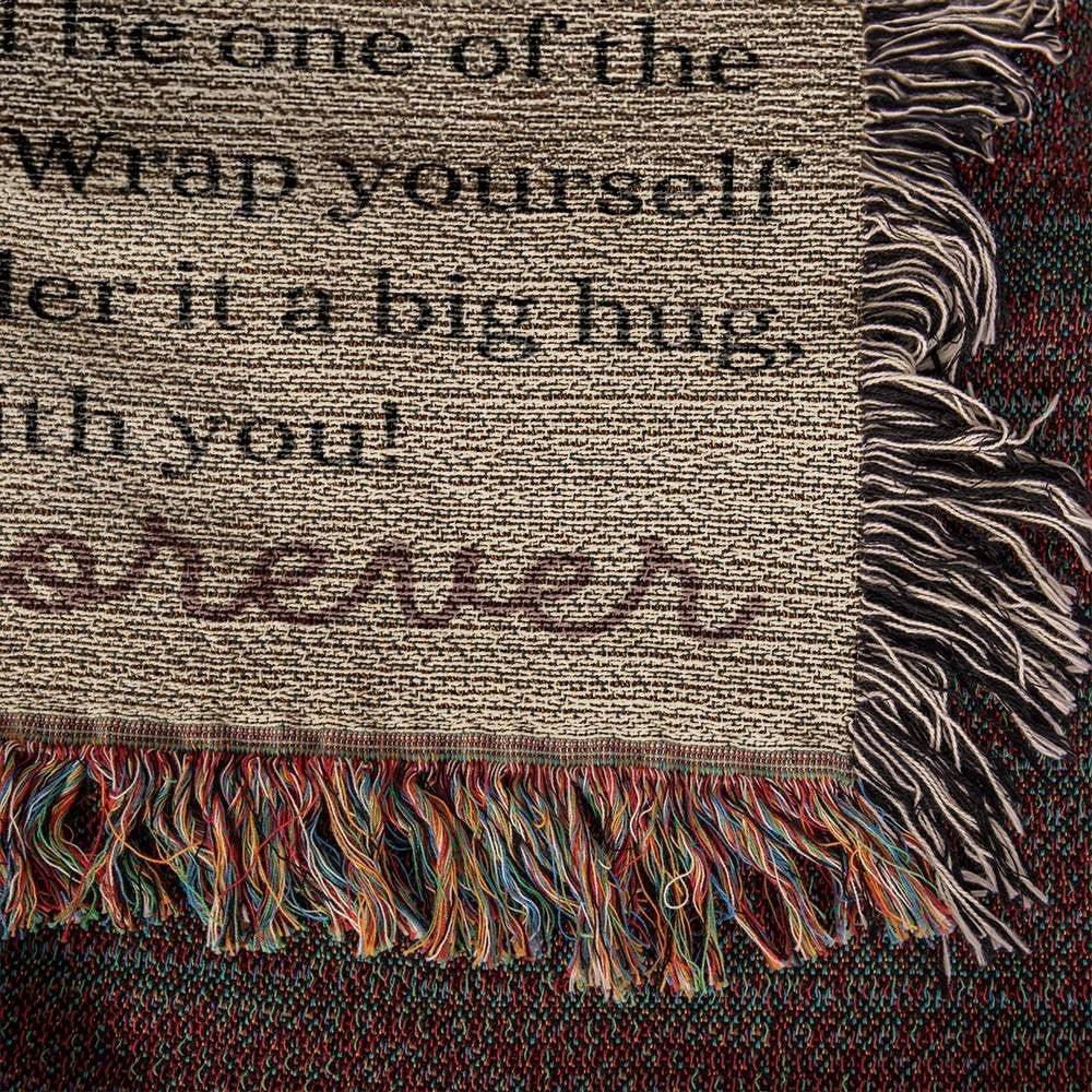 Beautiful Daughter Woven Blanket From mom or dad Default Title Giftinum