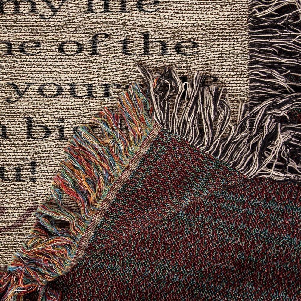 Beautiful Daughter Woven Blanket From mom or dad Default Title Giftinum