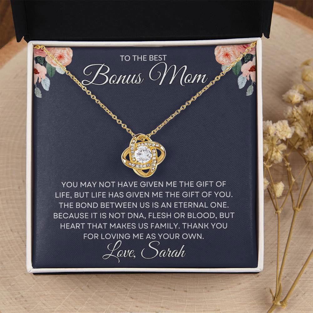 Best Bonus Mom - Gift of Life 18K Yellow Gold Finish / Standard Box Jewelry Giftinum