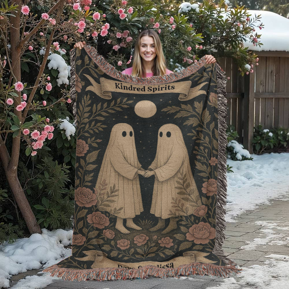 Kindred Spirits Personalized Woven Throw — Heirloom Blanket for Couples