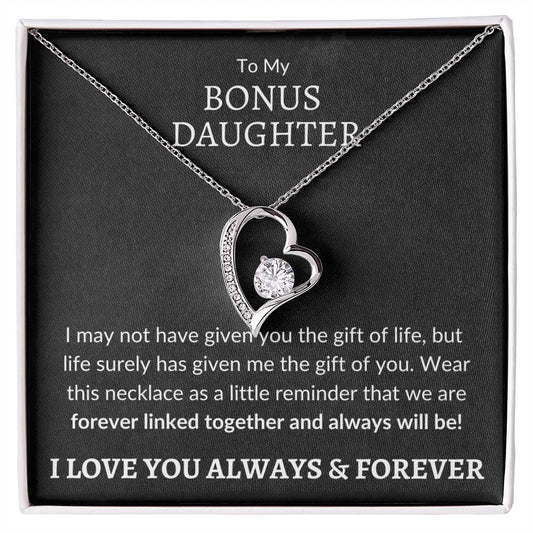 Bonus Daughter Forever Love Necklace | Gift of You Jewelry Giftinum