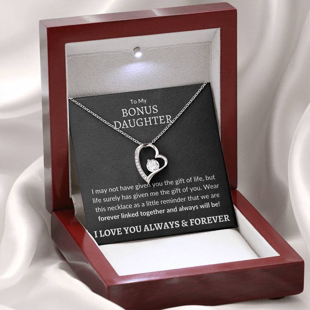 Bonus Daughter Forever Love Necklace | Gift of You Jewelry Giftinum