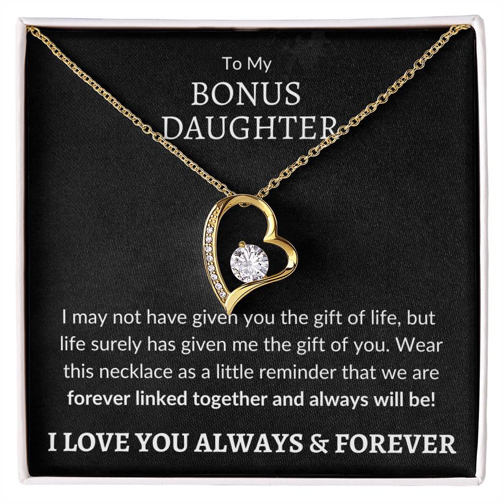 Bonus Daughter Forever Love Necklace | Gift of You Jewelry Giftinum