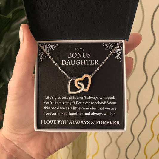 Bonus Daughter Heart Necklace | You're the Best Gift Jewelry Giftinum