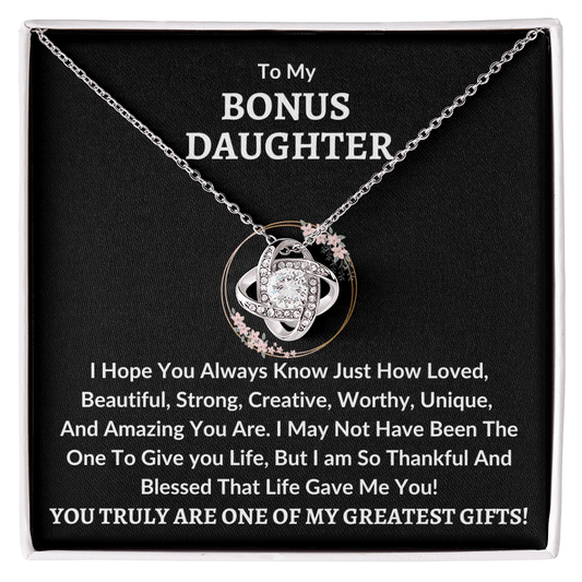 Bonus Daughter Necklace - Greatest Gifts Jewelry Giftinum