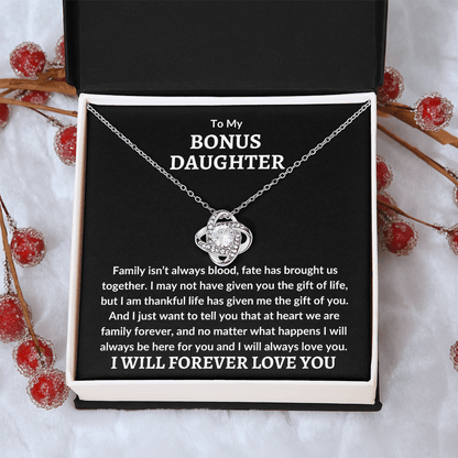 Bonus Daughter Necklace - We are famiy forever Jewelry Giftinum