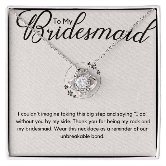 Bridesmaid Necklace - I couldn't imagine Jewelry Giftinum