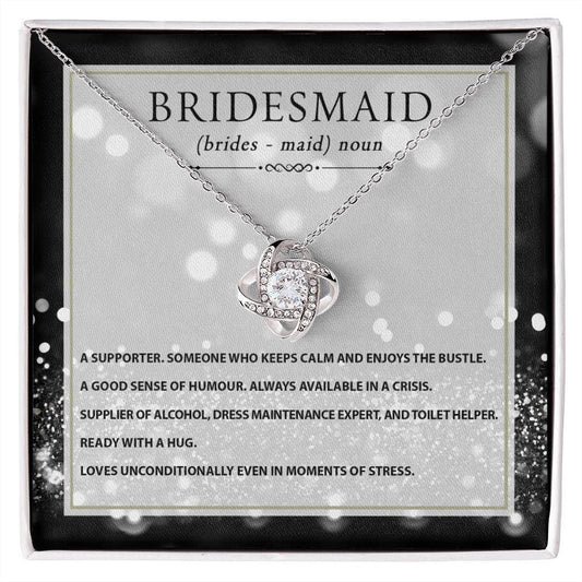 Bridesmaid Necklace - My Supporter JewelryGiftinum