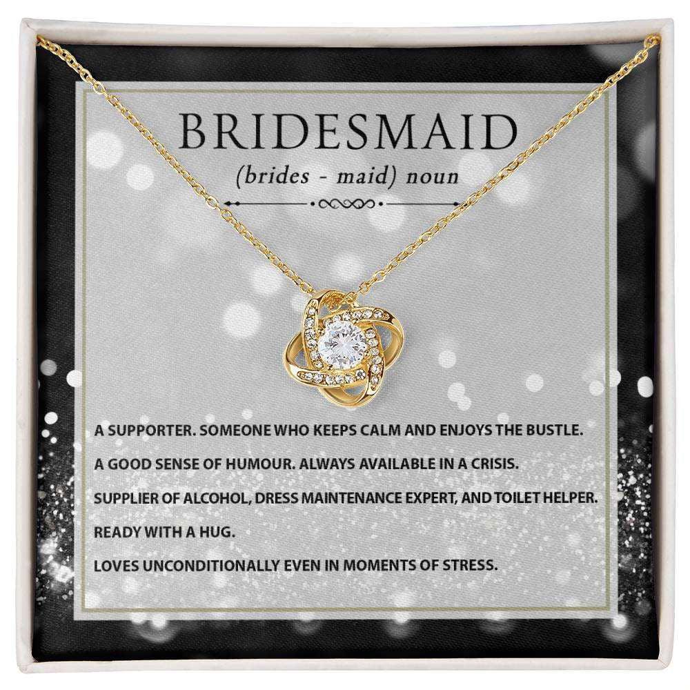 Bridesmaid Necklace - My Supporter Jewelry Giftinum