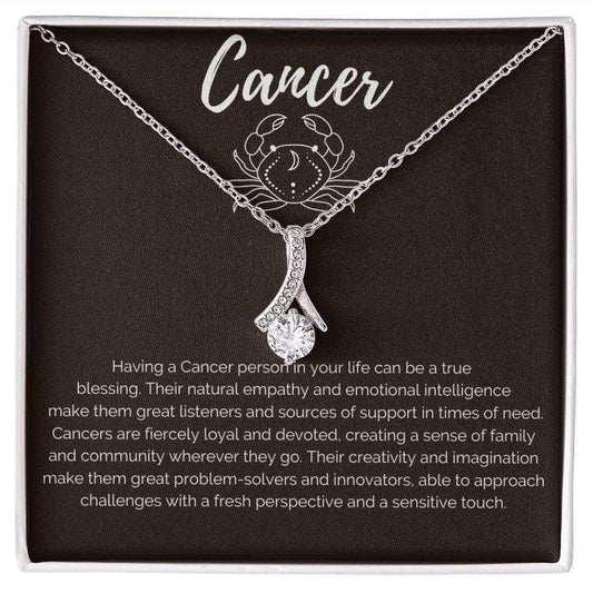 Cancer Zodiac Birthday Necklace Jewelry Giftinum