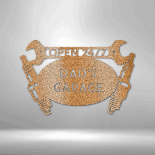 Car Garage Monogram - Steel Sign - Premium Steel Sign - Just $54.95! Shop now at Giftinum