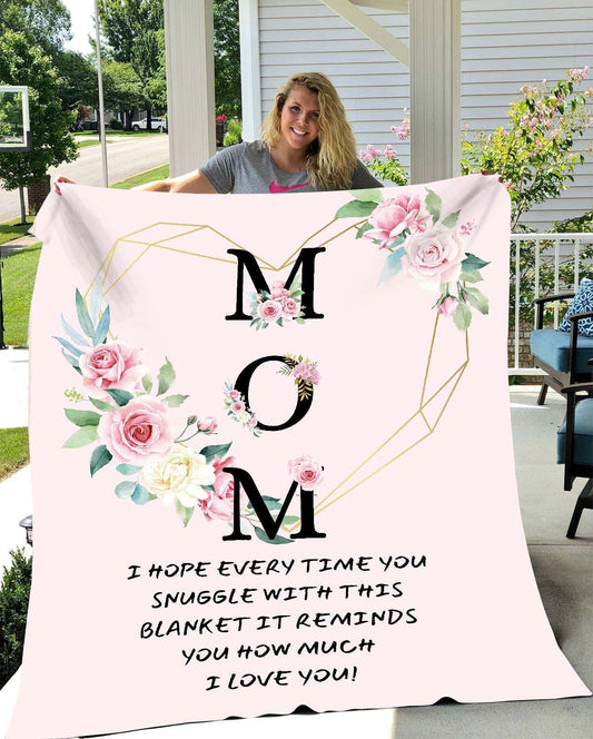 Cozy Up with Mom: The Snuggle Blanket She'll Love - Premium Blankets - Just $39.95! Shop now at Giftinum