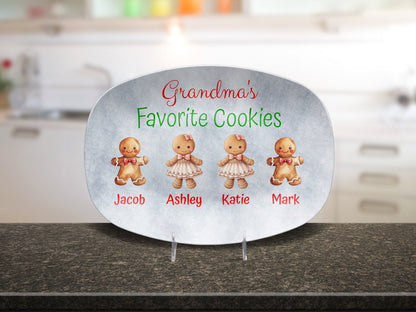 Custom Grandma's Favorite Cookie Plate Platter Giftinum