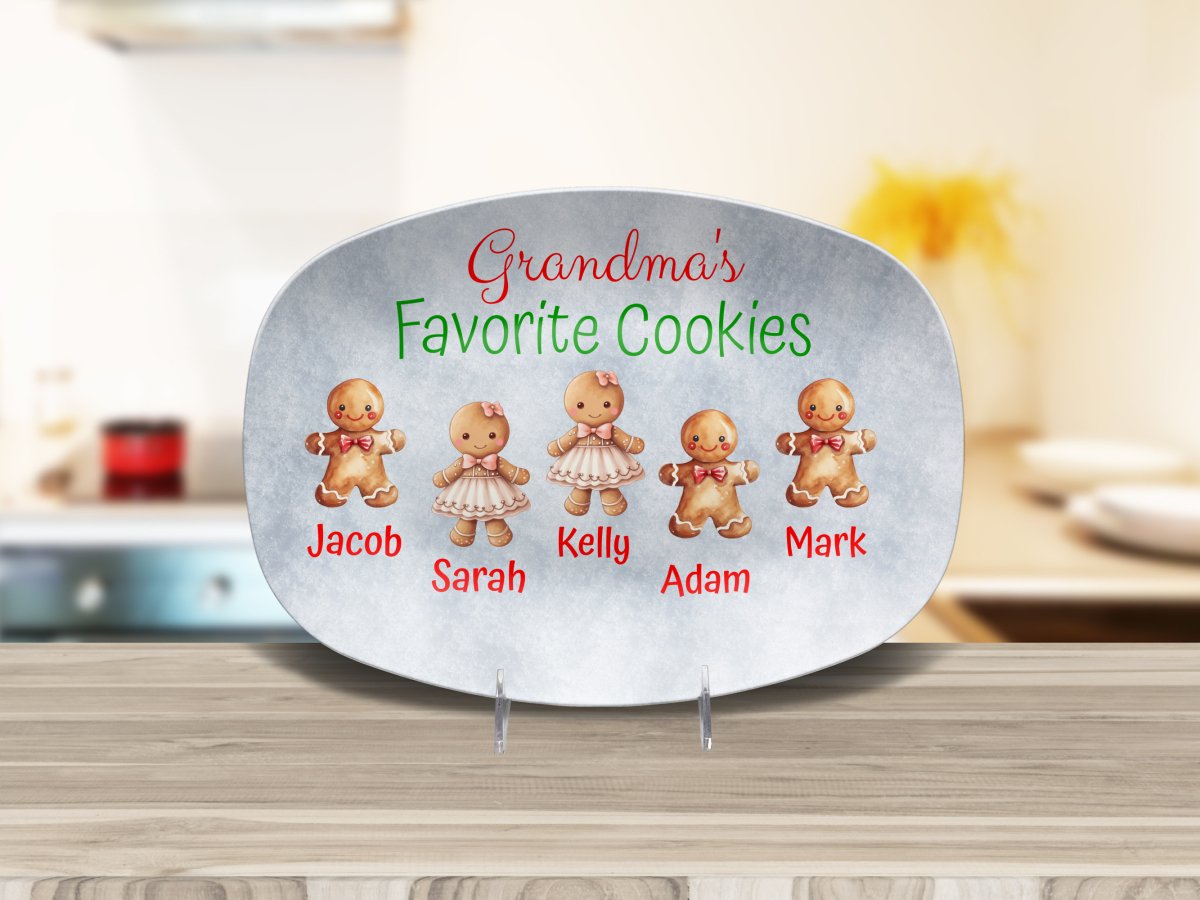 Custom Grandma's Favorite Cookie Plate Platter Giftinum