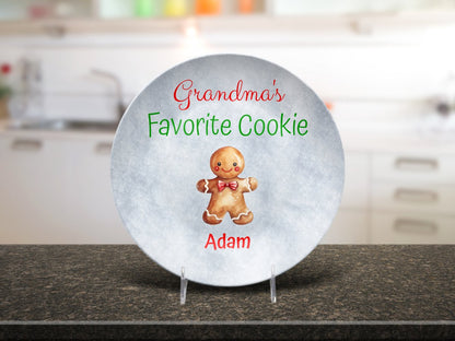 Custom Grandma's Favorite Cookie Plate Platter Giftinum