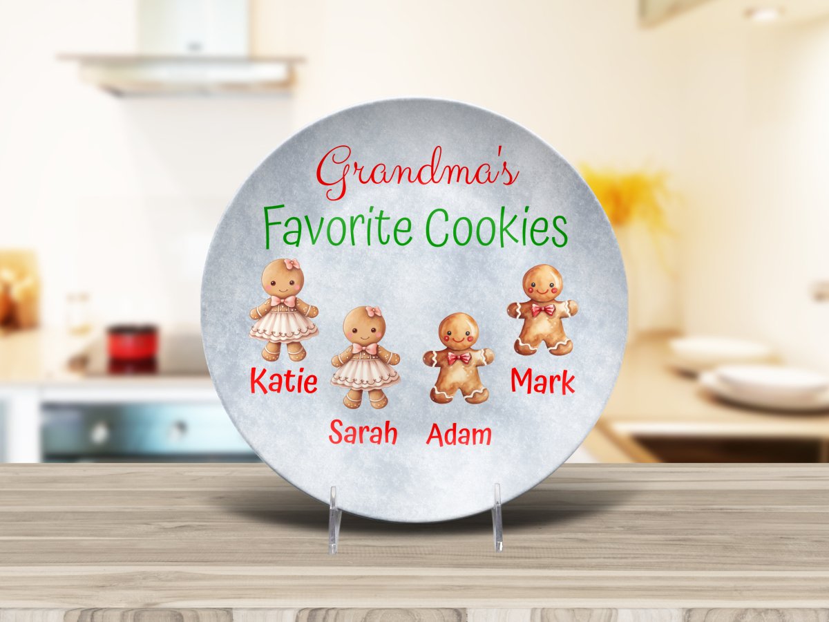 Custom Grandma's Favorite Cookie Plate Platter Giftinum