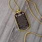 Daddy Dog Tag From Angel Baby- Never Forget Military Chain (Silver) / No Jewelry Giftinum